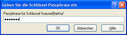 Windows - WinSCP mit PublicKey-Passphrase