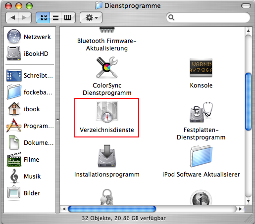 Mac OS X - Dienstprogramme